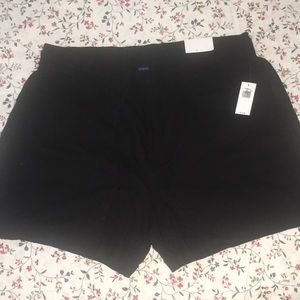 NWT Old Navy Black Linen Shorts Size L